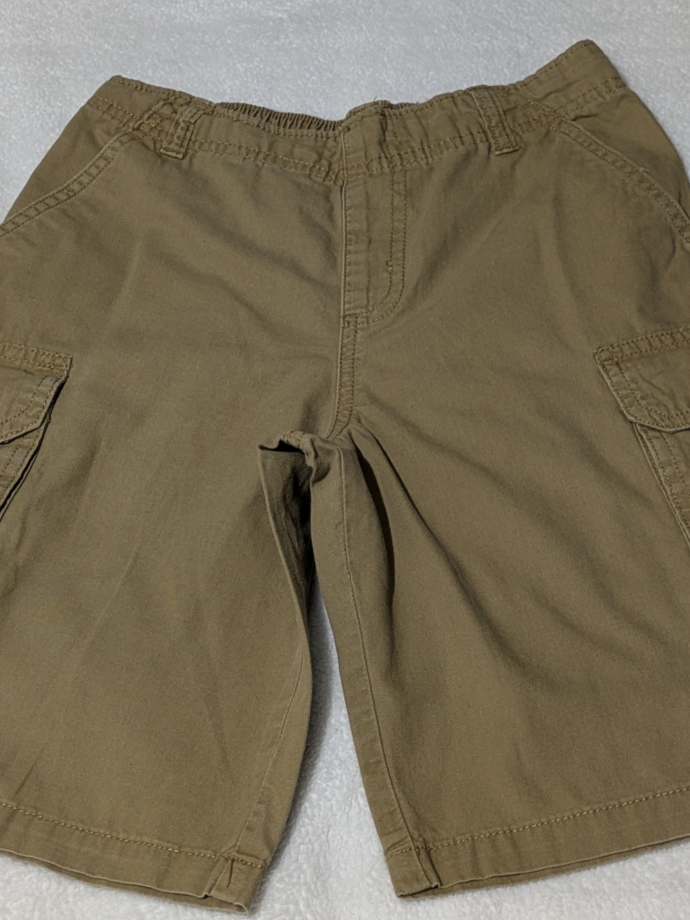 365 Kids from Garanimals Boy's Pull-On Cargo Shorts (Khaki, Size 8)